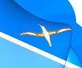 3D Flag of Midway Islands.