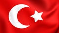 Flag of Ottoman Empire Royalty Free Stock Photo