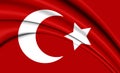 3D Flag of Ottoman Empire 1299-1923.