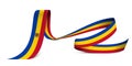 3D Flag on ribbon