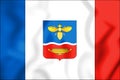 3D Flag of Simferopol, Crimea.