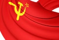 Flag of Soviet Union. 3D Illustration Royalty Free Stock Photo