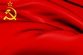 3D Flag of the Soviet Union 1923-1955.