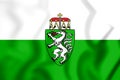 3D Flag of Styria, Austria. Royalty Free Stock Photo