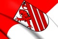 Flag of Weyhe, Germany. Royalty Free Stock Photo