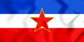 3D Flag of the Yugoslavia.