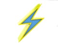 3D FLASH SYMBOL CHARGE ENERGY ELECTRICITY