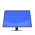 3d Flatscreen lcd television monitor Royalty Free Stock Photo