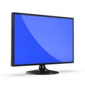 3d Flatscreen television LCD monitor Royalty Free Stock Photo