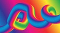 3D Flowing Blend Abstract Background Gradient Colorful Royalty Free Stock Photo