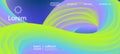 3d Fluid Vivid Vector Background. Landing Page, Green, Purple Background. Neon