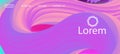 3d Fluid Vivid Vector Background. Landing Page, Pink, Purple Background.