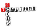 3D Focus Together Crossword Royalty Free Stock Photo