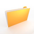 3D folder concept - great for topics like office, documents, data, research etc. Royalty Free Stock Photo