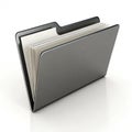 3D folder isolated on white background Royalty Free Stock Photo