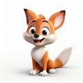 3d Fox With Disney Animation Style And Detailed Expressions