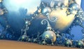 3D Fractal - Extraterrestrial Openwork Bubble Architectonics 3D Rendering Futuristic Background