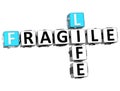 3D Fragile Life Crossword