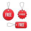 3D free badges set for your design Royalty Free Stock Photo