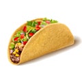 3d fresh Mexican taco