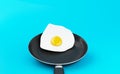 3d Frying pan with egg