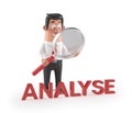 3D funny cartoon manager - Analyse