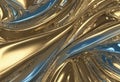 3D futuristic hyper-realistic liquid metal texture with mirror shine