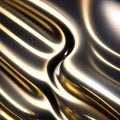 3D futuristic hyper-realistic liquid metal texture with mirror shine