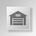 3D Garage icon Business Concept