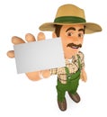 3D Gardener showing a blank card