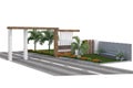 3d gate elevation design for architecture