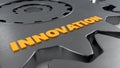 3D gear and innovation text