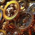 3d gears cog whell background , business teamwork and industry metaphor