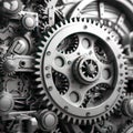 3d gears cog whell background , business teamwork and industry metaphor