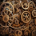 3d gears cog whell background , business teamwork and industry metaphor