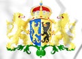 3D Gelderland Province Coat of Arms, Netherlands.