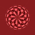 3D Generative render of colorful background tile