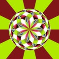 3D Generative render of colorful background tile