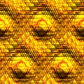 3D render of glass pattern seamless tile with color back lights