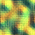 3D render of glass pattern seamless tile with color back lights
