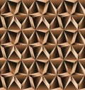 3d geometrialcal rose golden pattern wallpaper Royalty Free Stock Photo