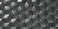 3D Geometric Abstract Hexagonal Wallpaper Background