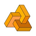 3D Geometric vector image. Scared Geometry Vector Design Elements.