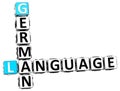 3D German Language Crossword
