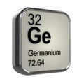 3d Germanium element Royalty Free Stock Photo