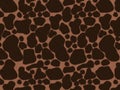 3D Giraffe or Cow brown print camouflage texture, fur carpet animal skin patterns or backgrounds, dark and brown cheetah theme. Royalty Free Stock Photo