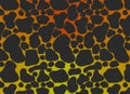 3D Giraffe Orange-Yellow print camouflage texture, carpet animal skin patterns or backgrounds, orange and yellow cheetah theme. Royalty Free Stock Photo