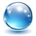 3D glass sphere Royalty Free Stock Photo