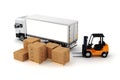 3d global cargo transport concept Royalty Free Stock Photo