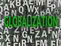 3d Globalization word cloud concept Royalty Free Stock Photo